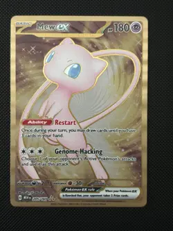 Pokemon Mew ex Ultra Rare Full Art Holo 205/165 Scarlet & Violet 151 English - Image 1