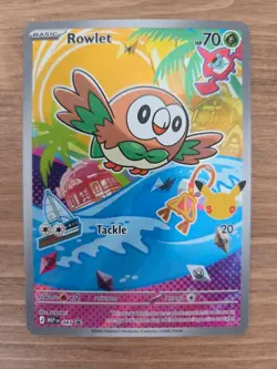 Pokemon Rowlet First Partner Illustration Rare Promo 043 - 30th Anniversary - NM - Image 1