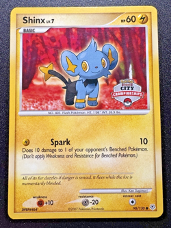 2007-2008 City Championships Shinx 98/130 Diamond & Pearl Pokemon Card Rare MP - Image 1