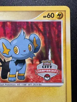 2007-2008 City Championships Shinx 98/130 Diamond & Pearl Pokemon Card Rare MP - Image 4