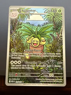Pokemon TCG Exeggutor 135/132 Mega Evolutions Illustration Rare - Image 1