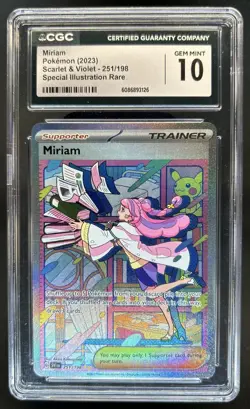2023 Pokemon SV Miriam Special Illustration Rare #251/198 CGC 10 - Image 1