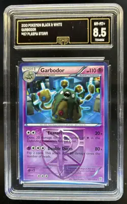 2013 Pokemon Black & White Plasma Storm Garbodor #67/135 GMA 8.5 - Image 1