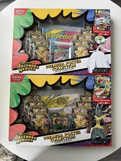 Pokemon Ascended Heroes Premium Poster Collection Gardevoir & Lucario LOT OF 2 - Image 1