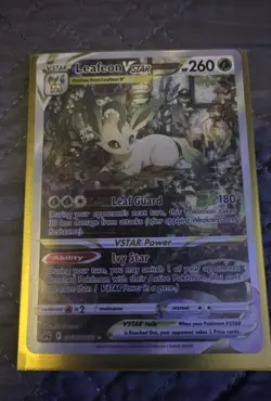 Leafeon VSTAR GG35/GG70 Crown Zenith: Galarian Gallery Holo Art Pokemon - Image 1