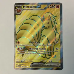 Pokemon Ninetales ex 186/165 Ultra Rare Full Art Holo SV151 Scarlet & Violet - Image 1
