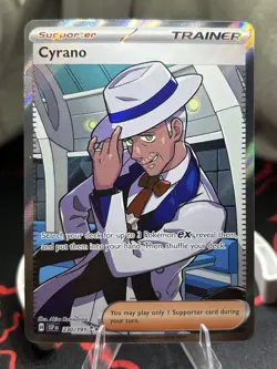 Cyrano 230/191 Ultra Rare Pokemon TCG SV Surging Sparks Pack Fresh Near Mint - Image 1