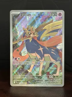 Zacian 100/094 Illustration Rare Pokemon TCG Phantasmal Flames Near Mint - Image 1
