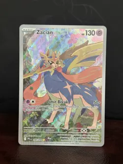 Zacian 100/094 Illustration Rare Pokemon TCG Phantasmal Flames Near Mint - Image 2