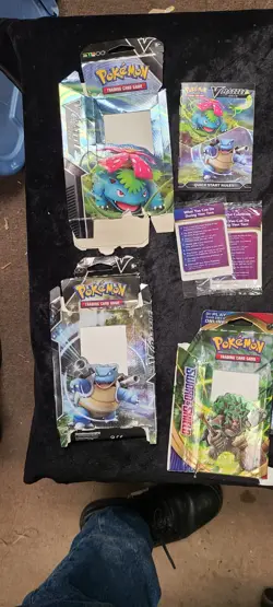 6 POKEMON Theme Deck Empty Boxes w/ Some Booklets & Other Paper Rocket Zap Sword - Image 2