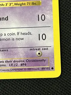 Pokemon Drowzee 049/102 (1st Edition) Base Set (Shadowless) (Never Played) *NM* - Image 5