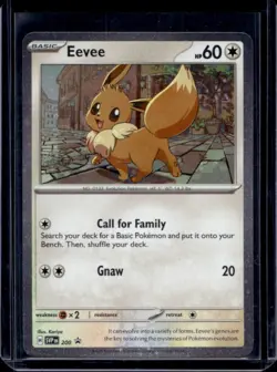 2023-25 Pokemon SV Black Star Promos - SVP EN Eevee Cosmos Holo #200 - Image 1