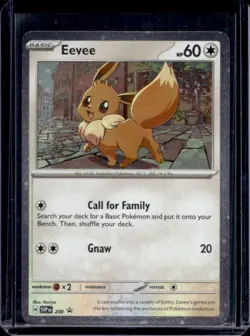 2023-25 Pokemon SV Black Star Promos - SVP EN Eevee Cosmos Holo #200 - Image 1