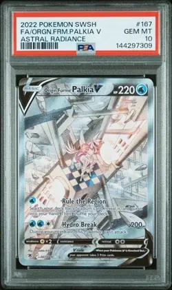 PSA 10 Origin Forme Palkia V 167/189 Pokemon Astral Radiance Alt Art Alternate - Image 1