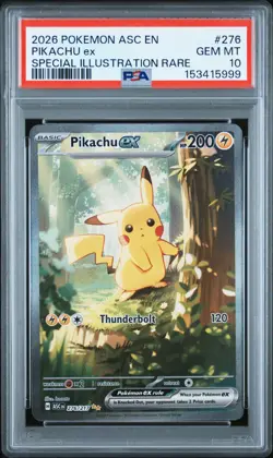 PSA 10 GEM MINT 2026 POKEMON ASC EN-ASCENDED HEROES 276 PIKACHU EX SIR - Image 1
