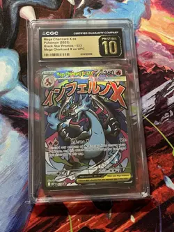 Pokemon Mega Charizard X ex Promo Holo 023 Me: Mega Evolution CGC Pristine 10 - Image 1