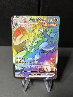 Single Strike Urshifu Vmax 167/163 Battle Styles Rainbow Hyper Rare Pokemon - Image 1