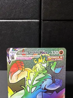Single Strike Urshifu Vmax 167/163 Battle Styles Rainbow Hyper Rare Pokemon - Image 3