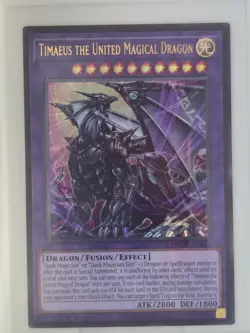 Yu-Gi-Oh! TCG Timaeus the United Magical Dragon MZMU-EN012 1st Ed Fusion 2800/1… - Image 1