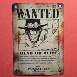 Portgas.D.Ace Wanted Poster OP13-119 ENGLISH NM One Piece TCG (ERROR MISPRINT) - Image 1