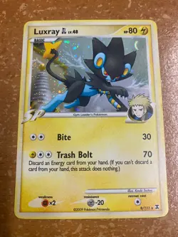 NM Luxray 9/111 Holo Platinum Rising Rivals Pokemon Card 2009 Vintage TCG - Image 1