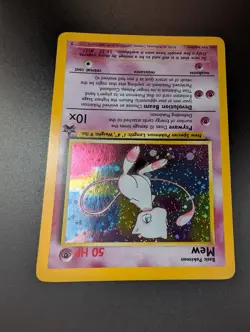 Mew #9 Holo SWIRL Black Star Promo Near Mint Pokemon Card WOTC - Image 4