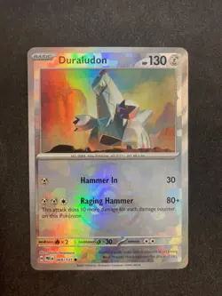 Duraludon 069/131 Master Ball Pokemon Prismatic Evolutions card Reverse Holo - Image 1