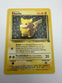 Pokemon TCG Pikachu Black Star 1 Promo Card - Image 1