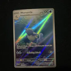 Pokemon Wartortle 171/165 Scarlet & Violet 151 Illustration Rare Card - Image 1
