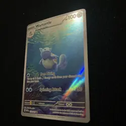 Pokemon Wartortle 171/165 Scarlet & Violet 151 Illustration Rare Card - Image 2