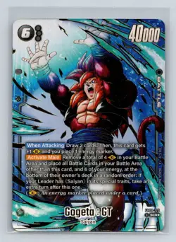 Gogeta : GT FB09-123 Alternate Art Dual Evolution Dragon Ball Card English - Image 2