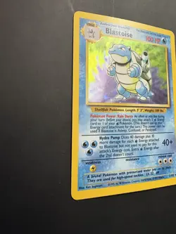 Pokemon Blastoise Base Set Holo Rare 2/102 1999 English Card LP-Great Condition - Image 3
