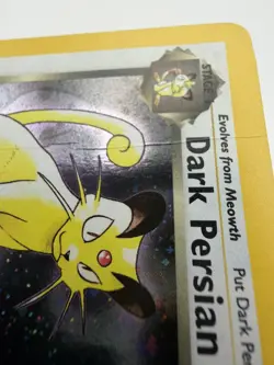 Pokemon Dark Persian Holo Promo Wotc 17/53 Card 2000 slight crease see photo - Image 2