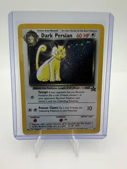 Pokemon Dark Persian Holo Promo Wotc 17/53 Card 2000 slight crease see photo - Image 5