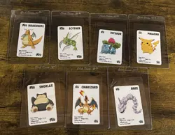 1998 KFC Pokemon Mini Cards Set Lot Charizard Snorlax Pikachu Dragonite + More - Image 1
