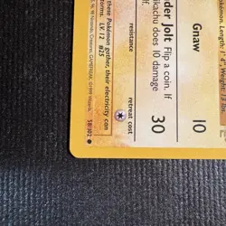 1999 Pokemon Pikachu (E3 Stamped) Yellow Cheeks Base Set Card 58/102 NM - Image 5