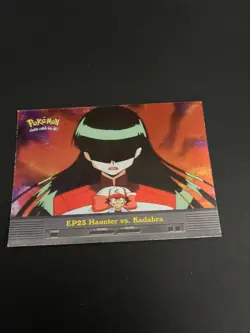 Pokemon Haunter Vs Kadabra EP23 Holo Topps 1998 Trading Card TCG - Image 1