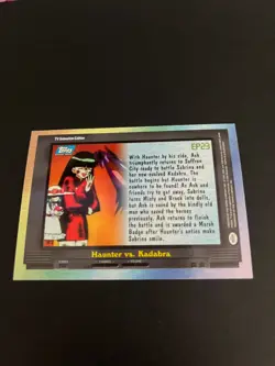 Pokemon Haunter Vs Kadabra EP23 Holo Topps 1998 Trading Card TCG - Image 3