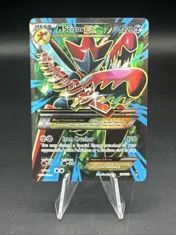 Pokemon TCG M Scizor EX Full Art Holo Card 120/122 Breakpoint Mega Ultra Rare B - Image 1