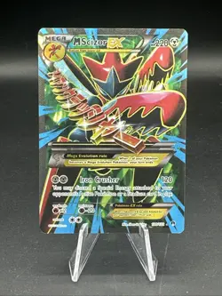 Pokemon TCG M Scizor EX Full Art Holo Card 120/122 Breakpoint Mega Ultra Rare A - Image 1