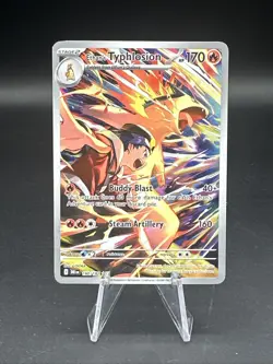 Pokemon TCG Ethan's Typhlosion Destined Rivals Illustration Rare Card 190/182 A - Image 1