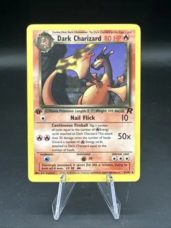 Pokemon Card Dark Charizard 21/82 Team Rocket 1st Edition Regular Non Holo - Image 1