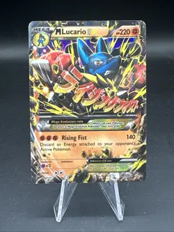 Pokemon TCG Mega Lucario EX Holo Full Art Ultra Rare Card 55/111 A - Image 1