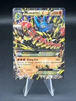 Pokemon TCG Mega Lucario EX Holo Full Art Ultra Rare Card 55/111 B - Image 1
