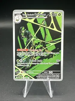 Pokemon TCG Team Rockets Spidops Illustration Rare Card 187/182 C - Image 1