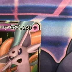 Espeon and Deoxys GX 72/236 Unified Minds Tag Team Ultra Rare Pokemon TCG Card - Image 2