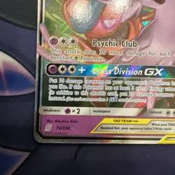 Espeon and Deoxys GX 72/236 Unified Minds Tag Team Ultra Rare Pokemon TCG Card - Image 4