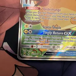 Pokemon TCG Dedenne GX Holo Ultra Rare Card Unbroken Bonds 195a/214 - Image 4