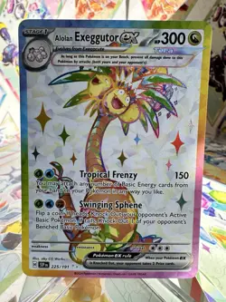 Alolan Exeggutor ex 225/191 Surging Sparks Holo Ultra Rare Full Art Pokemon Card - Image 1