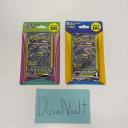 Pokemon TCG 4 (3 Card) Sun and Moon Unbroken Bonds Dollar General Booster Packs - Image 1